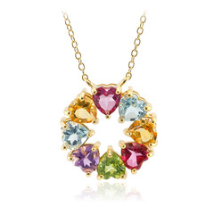 Sky Blue Topaz Silver Necklace