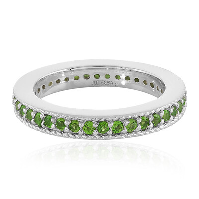 Russian Diopside Silver Ring