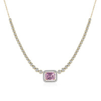 9K AAA Kunzite Gold Necklace (de Melo)