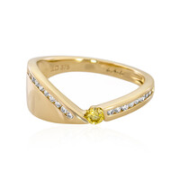 9K SI2 Yellow Diamond Gold Ring (de Melo)
