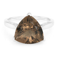 Smoky Quartz Silver Ring