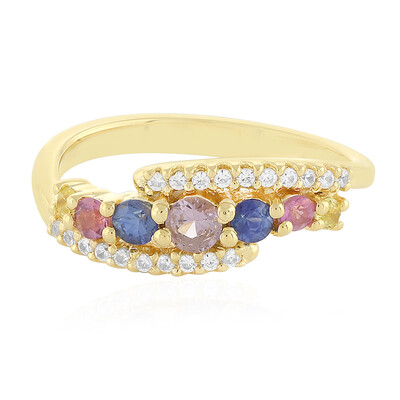 Fancy Sapphire Silver Ring