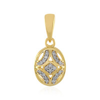 I2 (I) Diamond Silver Pendant