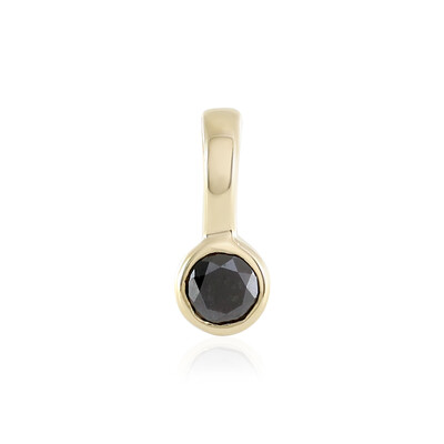 9K Black Diamond Gold Pendant