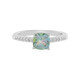 Mountain Lake Quartz Silver Ring