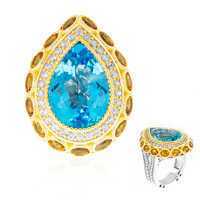 Sky Blue Topaz Silver Ring (Dallas Prince Designs)