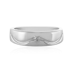 I4 (J) Diamond Silver Ring