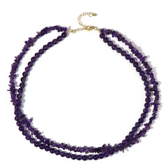 Zambian Amethyst Silver Necklace