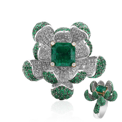18K Colombian Emerald Gold Ring (Estée Collection)