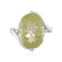 Lemon Quartz Silver Ring