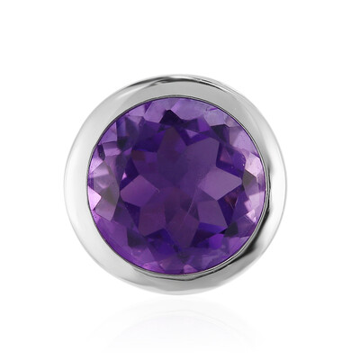 Zambian Amethyst Silver Pendant (MONOSONO COLLECTION)