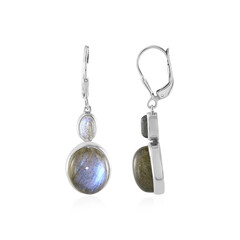 Blue Maniry Labradorite Silver Earrings (KM by Juwelo)