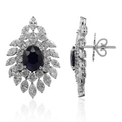 18K Ceylon Sapphire Gold Earrings (Estée Collection)