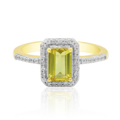 9K Ban Ka Cha Yellow Sapphire Gold Ring