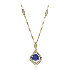 14K AAA Tanzanite Gold Necklace (CIRARI)