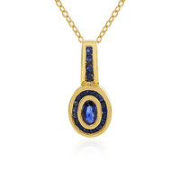 Blue Sapphire Silver Necklace