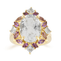 White Topaz Silver Ring