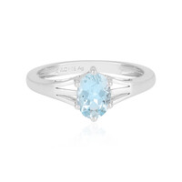 Aquamarine Silver Ring