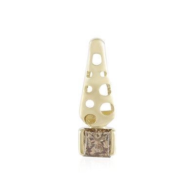 9K I2 Champagne Diamond Gold Pendant (Ornaments by de Melo)