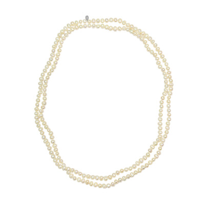 Freshwater pearl Silver Necklace (TPC)