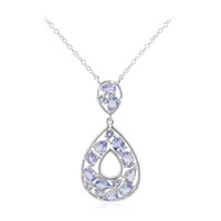 Tanzanite Silver Necklace
