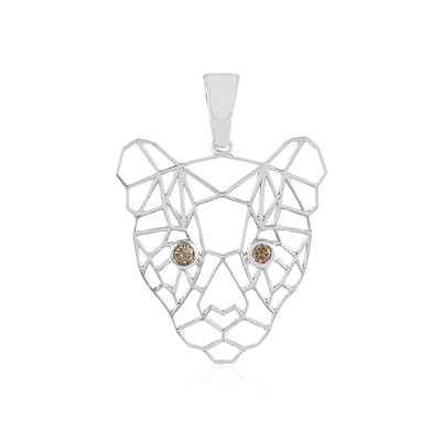 9K I2 Champagne Diamond Gold Pendant (Ornaments by de Melo)