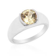 Golden Labradorite Silver Ring