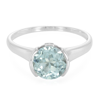 Sky Blue Topaz Silver Ring