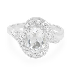 Himalayan Beryl Silver Ring