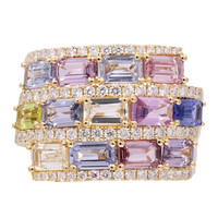 14K Fancy Sapphire Gold Ring (CIRARI)