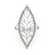 Fancy Diamond Silver Ring