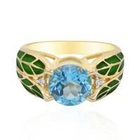 Swiss Blue Topaz Silver Ring