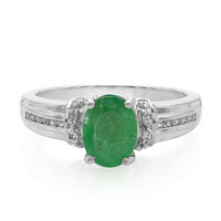 Bahia Emerald Silver Ring