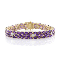 Zambian Amethyst Silver Bracelet
