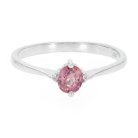Padparadscha Sapphire Silver Ring