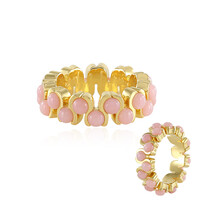 Pink Opal Silver Ring