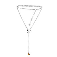 Baltic Amber Silver Necklace