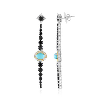 Sleeping Beauty Turquoise Silver Earrings (Dallas Prince Designs)