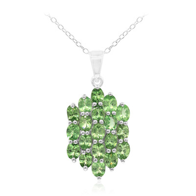 Tsavorite Silver Necklace