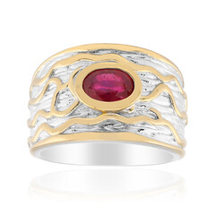 Bemainty Ruby Silver Ring