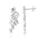 White Topaz Silver Earrings