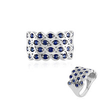 Blue Sapphire Silver Ring