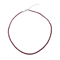 Mozambique Ruby Silver Necklace