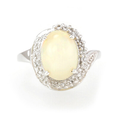Welo Opal Silver Ring