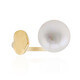 White Freshwater Pearl Silver Ring