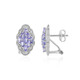 Tanzanite Silver Earrings