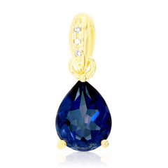 Royal Blue Topaz Silver Pendant