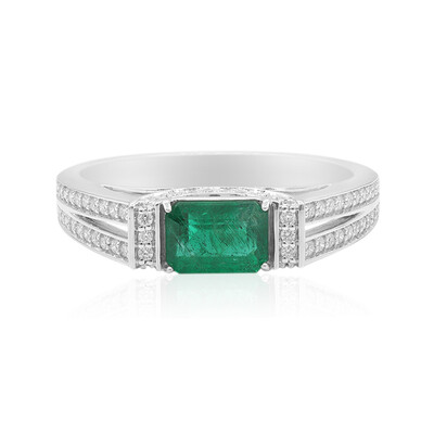 14K Zambian Emerald Gold Ring (Annette)