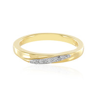 I2 (I) Diamond Silver Ring