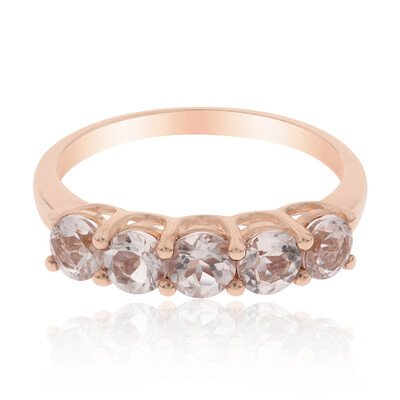 10K AAA Morganite Gold Ring
